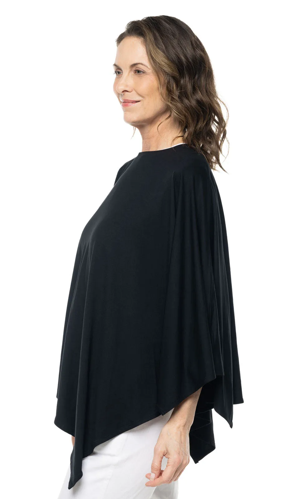 Women's Tama Poncho  |  Black