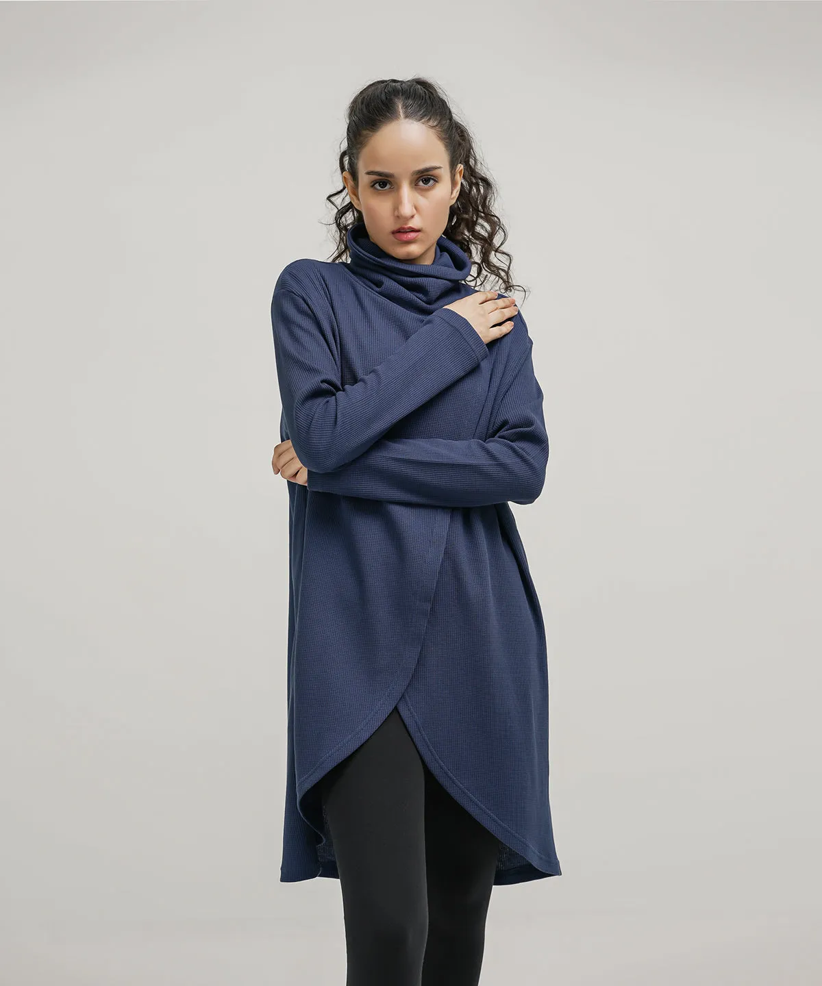 Women's Turtleneck Wrap Dress