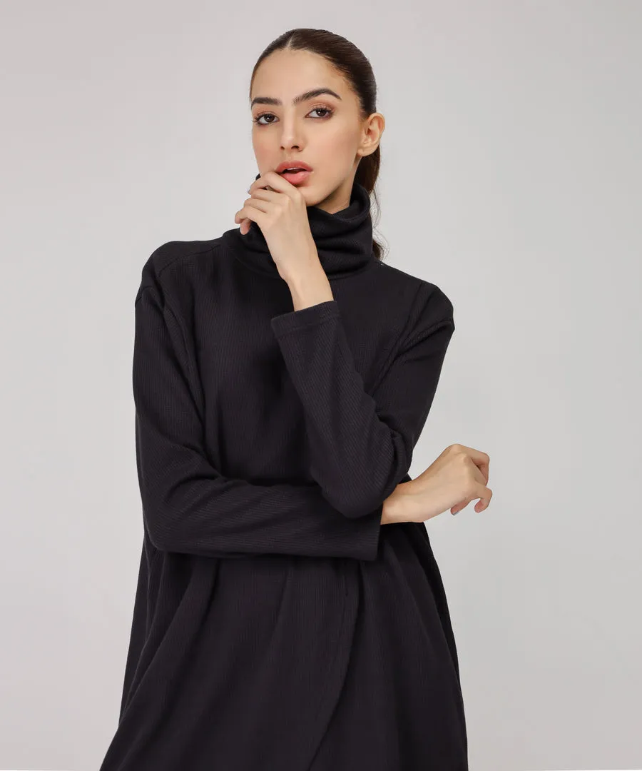 Women's Turtleneck Wrap Dress