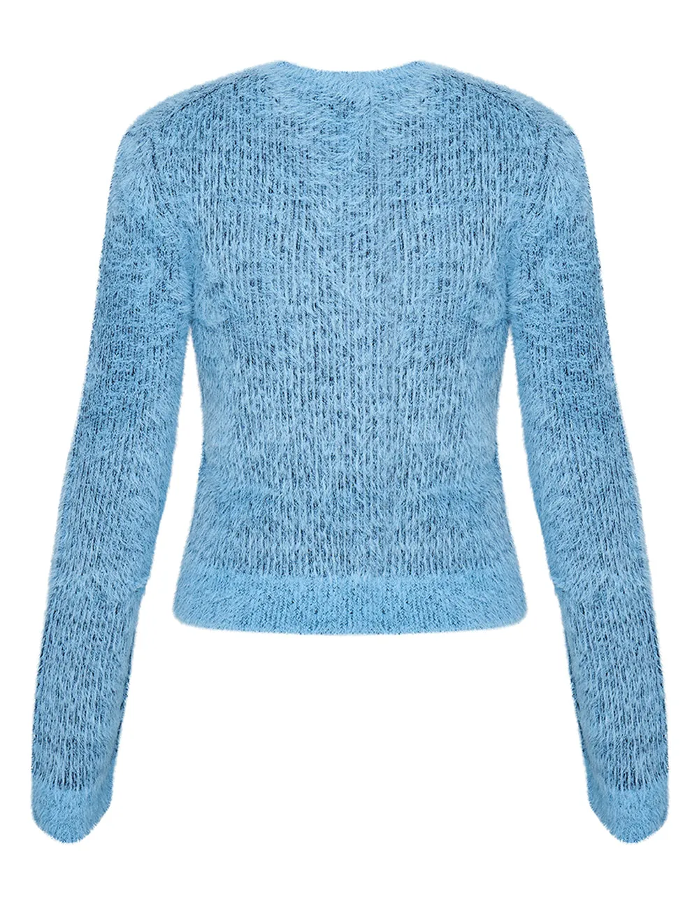 Wool Mix Fluffy Knit Jumper