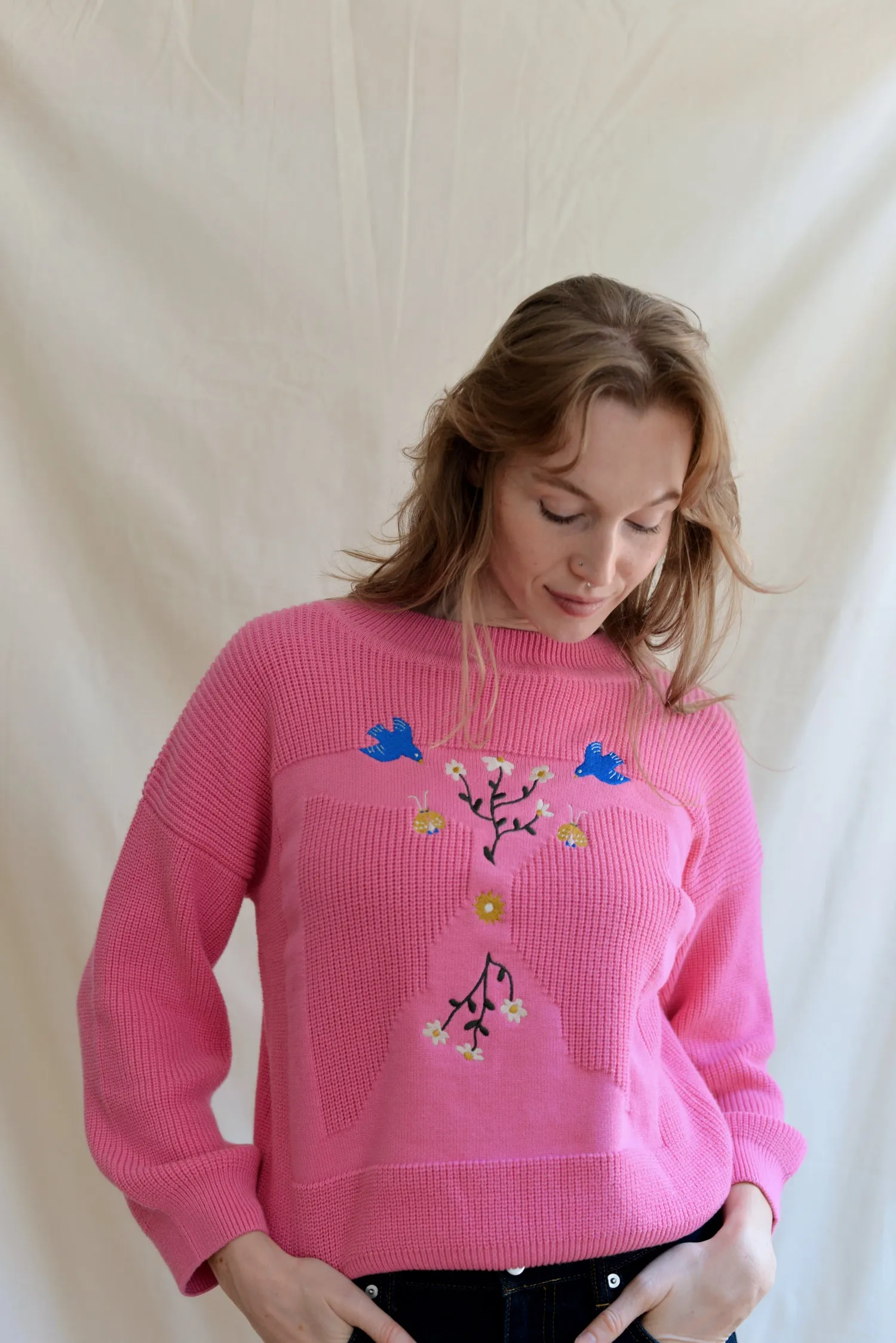 x Sarah Neuendorf collab MOA jumper lotus